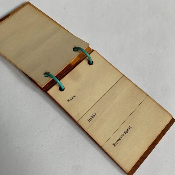 Vintage 1940s? Wooden Autograph Book with Paper Inserts Unused - Picture 3 of 5